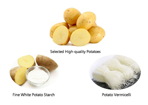 Línea de producción de almidón de patata