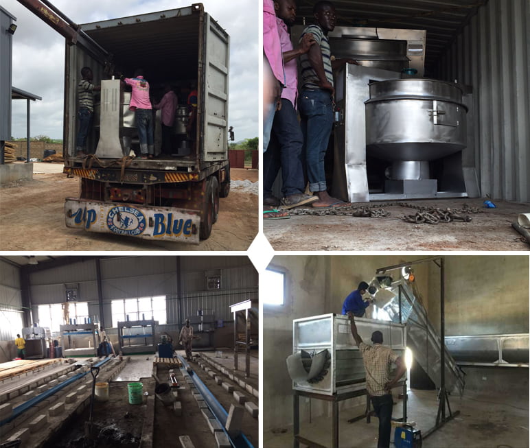 Nigeria 1 tonelada por hora de producción Garri Processing Plant