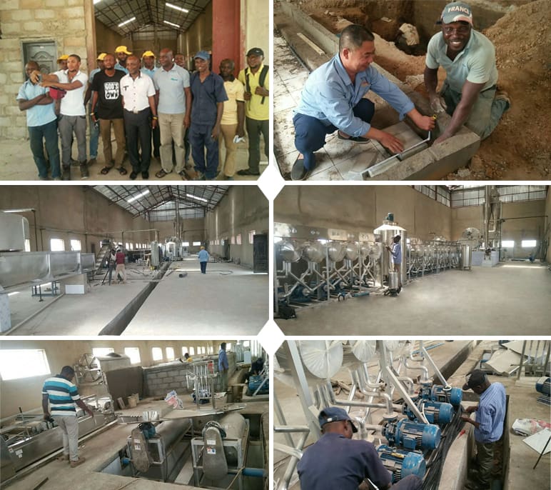 Nigeria 200Tons day Input Planta de procesamiento de almidón de yuca
